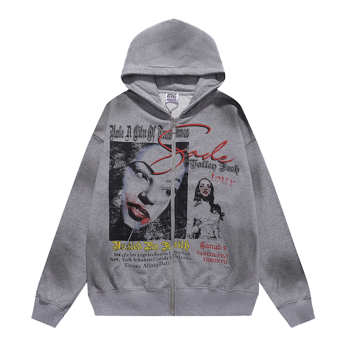 Vale Forever "Sade" Valley Full Zip Hoodie Grey