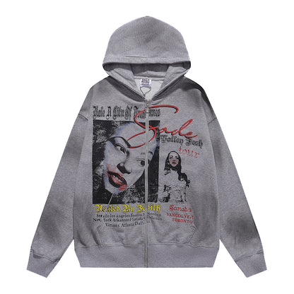 Vale Forever "Sade" Valley Full Zip Hoodie Grey